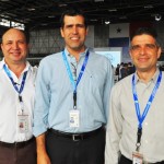 Carlos Alpizos, Juan Dames e Rafael Samudio, da Copa Airlines