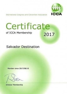 Certificado como  membro associado da  ICCA