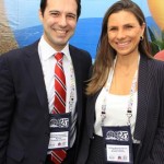 Eduardo Zorzanello, do Festuris, e Adriane Brocker, Brocker Turismo