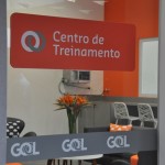 Entrada para a recepção do Centro de Treinamento da Gol Entrada para a recepção do Centro de Treinamento da Gol
