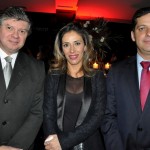 Iran Marcos, do Banco do Brasil, com Lara Buttice e André Mussili, da Câmara Chileno-Brasileira de Comércio