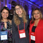 Irene Graterol, da Atom Travel, com Joyce Rego e Nancy Burgos, da Avianca Brasil