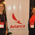 Joyce Rego e Nancy Burgos, da Avianca Brasil