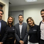 Juarez Cintra Neto com as representantes da Delta Renata Mirandola e Katia Vieira, Marcus Juste Juarez Cintra Neto com as representantes da Delta Renata Mirandola e Katia Vieira, Marcus Juste