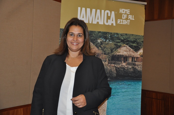 Com ajuda de Bolt, Jamaica dobra número de brasileiros Luciana Alonso conduziu uma capacitação no hotel, Renaissence, em São Paulo, que reuniu cerca de 100 agentes da capital, nesta quarta (09/08) (Foto: Divulgação)