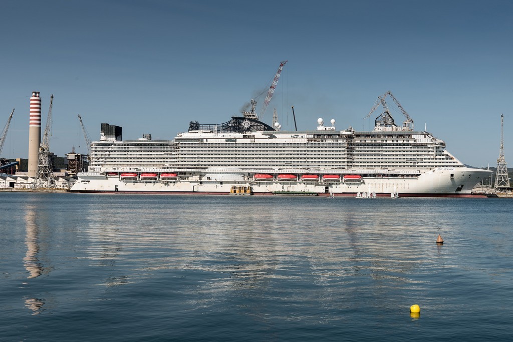 MSC Seaside is entering its final phase of construction 4 months before its christening in Miami on December 21st, 2017