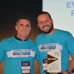 Mário Antônio e Everaldo Pereira, vencedor como 2º melhor gestor do Grupo