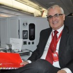 O VP de Marketing da Avianca Brasil, Tarcísio Gargioni, também estava a bordo