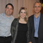 Robert Hainz e Elzo Nogueira, da PVT, com Mariana Ferrari, da Ancoradouro