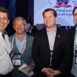 Rogério Siqueira, do Beto Carrero, Enrique Litman, o Instituto Baleia Franca, Marx Beltrão, ministro do Turismo, e Aquiles Costa, prefeito do Penha