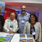 Rose Lopes, Erly de Jesus, Marcelo Jones e Adriana Sena no estande do Setur RJ