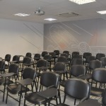 Uma das salas de aula onde os tripulantes receberão orientações técnicas Uma das salas de aula onde os tripulantes receberão orientações técnicas