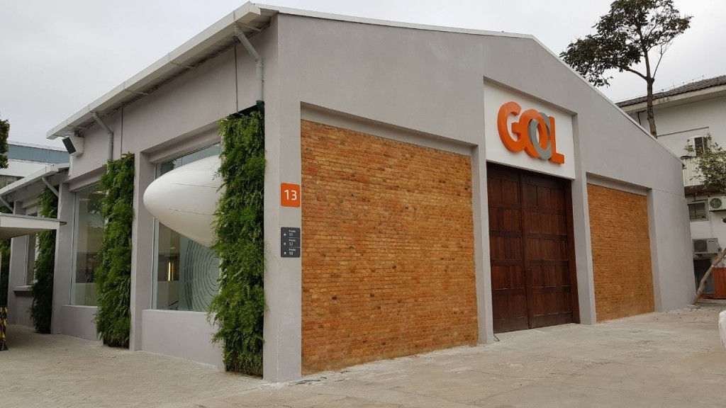 Gol inaugura centro de treinamentos em SP; fotos Fachada do novo Centro de Treinamentos da Gol