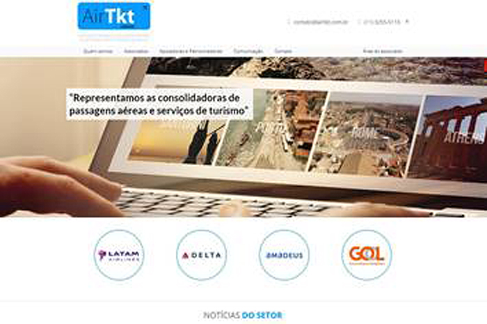 Air TKT apresenta novo site 1 Conteúdo mais moderno e layout totalmente reformulado