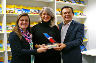 CVC entra para o programa American Skiclub Melissa Rosa, gerente de produtos para Estados Unidos e Canadá, Cátia Frias, gerente de contas da American Airlines e Valter Patriani, Vice Presidente de Marketing Produtos e Vendas