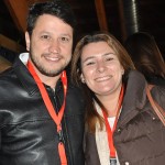 Adonai Arruda Filho, da BWT, e María Corinaldesi, da Rail Europe Adonai Arruda Filho, da BWT, e María Corinaldesi, da Rail Europe
