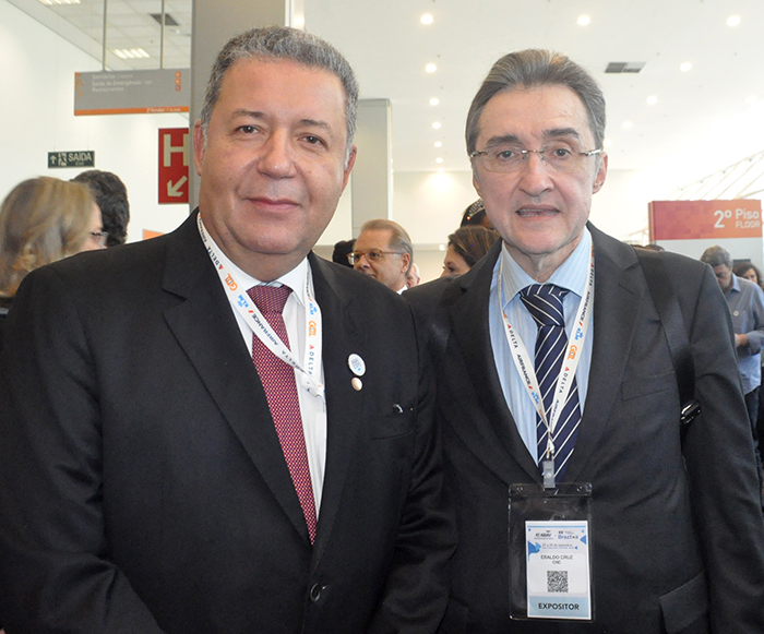 Alexandre Sampaio, presidente da FBHA, e Eraldo Cruz