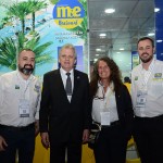Anderson Masetto, Mari Masgrau e João Taylor, do M&E, e Edmar Bull, presidente da Abav Nacional