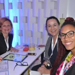 Christine Besnard, do Monde Sans Frontiere, Beth Saboia, da BSV, e Mariana Nascimento, da New Age