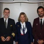Comandante Ramirez, Cristina Silva Melo e Diogo Senna, representando a nova geração de comissários