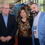 Diana Pomar, do Turismo do México, Roy Taylor e Anderson Masetto, do M&E