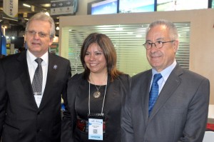 Edmar Bull, Diana Pomar e o embaixador Salvador Arriola