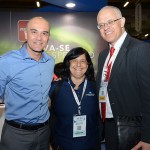 Franklin Gomes e Altamiro Severino, da SAA, e Marcia Galvão, da NCL