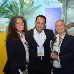 Josué Silva, da Aviareps, com Mari e Rosa Masgrau, do M&E