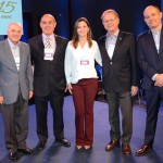 Manuel Gama, do FOHB, Diogo Canteras, do HotelInvest, Ana Paula Rodrigues e Orlando Souza, do FOHB, e Ricardo Meirelles de Faria, da FGV