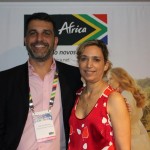 Marcelo Marques, gerente de Relação de Trade para o Brasil, e Tati Isler, representante do órgão de promoção turística da África do Sul para o Brasil