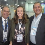 Orlando Palhares, Bruna Castro e Adriano Gomes, da CVC