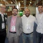 Rafael Morais, do Royal Palm, Glauber Gonçalves e Neto Nogeuria, da Recantos & Requintes, e Danilo Gonçalves, da Travel Pool