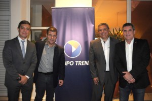 Trend já soma 4 milhões de diárias vendidas; fusão com CVC concluída em outubro 2 Ricardo Assalim, Luis Paulo Luppa, Leonardo Ortega e Mario Antonio, do Grupo Trend