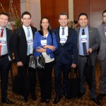 Rodrigo Aquino, Stevan Pitcher, Talita Macari, Anselmo Leão, Fernando Lopes e Fernando Salazar, do Bourbon Hotéis