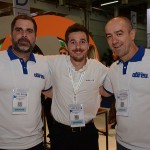Sergio Vianna, da Abreu, Danilo Barbizan, da Delta, e Ronnie Correa, da Abretur
