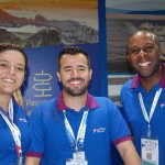 Tatiana Martins, Filipe Oliveira e Fabio Bastos, da Latam Travel