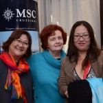 Tomoko Matsuzaka, consultora de Viagens, Telma Wohlers, da Levo Você, e Linda Watanabe, da Prana Travel