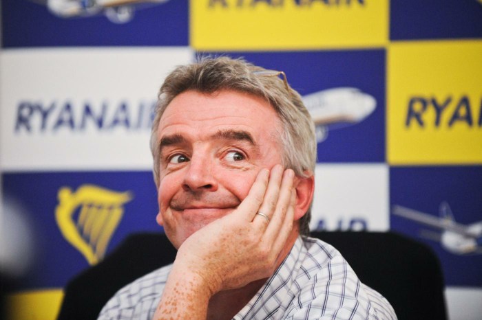 Michael O'Leary, CEO da Ryanair.