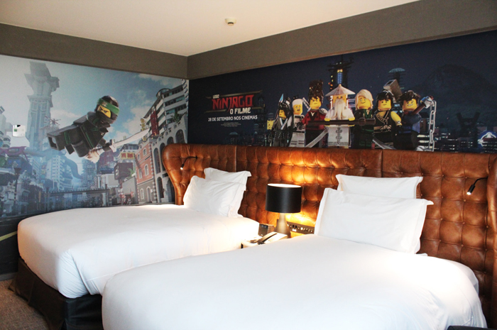 Lego é tema de quarto temático do Pullman Guarulhos Decoração temática suite twin do hotel Pullman São Paulo Guarulhos Airport. Foto: Divulgação/AccorHotels