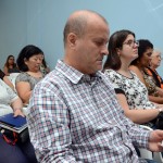 Agentes de viagens durante o treinamento