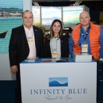 Alberto Cestrone, Lucila Ailan e Luis Calle, do Infinity Blue Alberto Cestrone, Lucila Ailan e Luis Calle, do Infinity Blue