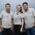 Alessandre Pereira, do Camboriú Praia Hotel, Adriana Both De Pin, do Balneário Camboriú CVB, e Douglas Martins, do BC by Bus Alessandre Pereira, do Camboriú Praia Hotel, Adriana Both De Pin, do Balneário Camboriú CVB, e Douglas Martins, do BC by Bus