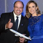 Alex Savic e Lucimar Reis, da United Airlines Alex Savic e Lucimar Reis, da United Airlines