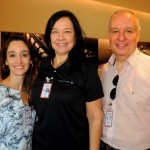 Ana Lucia Gomes, da Air Canada, com Gisele Espinato e Murilo Borja, da Petrobrás
