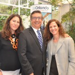 Andrea Fleitas, Leo Salazar e Jane Terra, do Visit Orlando