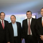 Cesar Ribeiro, secretario de Desenvolvimento do Ceará, com Alberto Fajerman, Rafael Parusi e Claudio Borges, da Gol