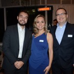 Daniela Bertollini, da Expedia, com Vinicius Mercante e Anderson Serafim, da Azul