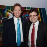 Dave Hilfman, da United Airlines, e Ricardo Zuniga, cônsul-geral`dos Estados Unidos