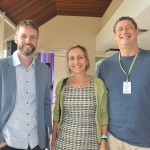 Fabiano Nogueira, da Itaipu Binacional, Ingrid Davidovich e Ronaldo Davidovich, da New Age