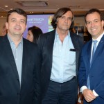 Fabio Tavares, da Big Travel, Jean Pérol, da Attout France, e Adrian Ursilli, da MSC Cruzeiros Fabio Tavares, da Big Travel, Jean Pérol, da Attout France, e Adrian Ursilli, da MSC Cruzeiros